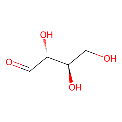 Chemical structure of Erythrose