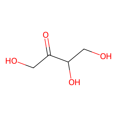 Chemical structure of Erythrulose