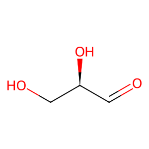Chemical structure of Glyceraldehyde