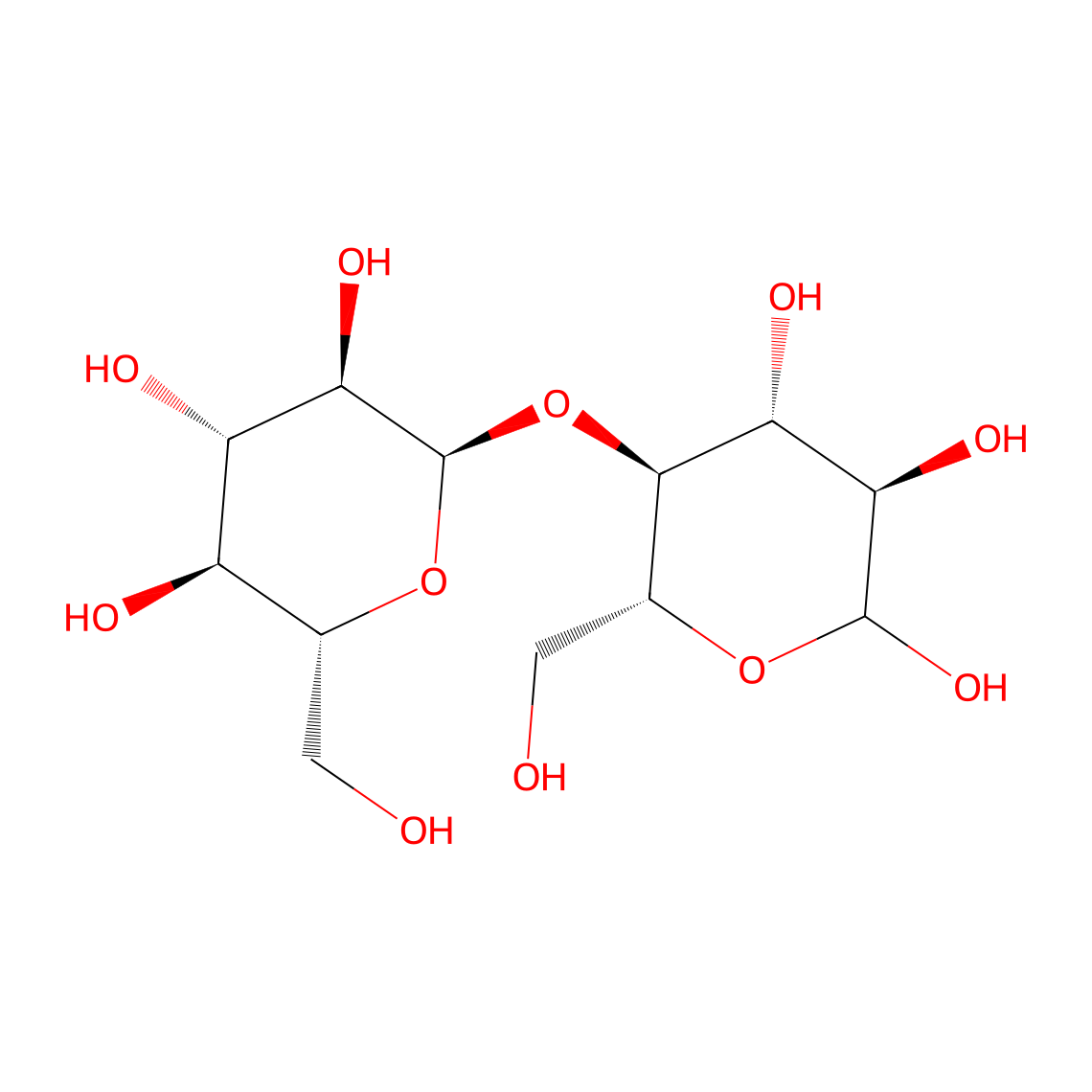 Chemical structure of Maltose