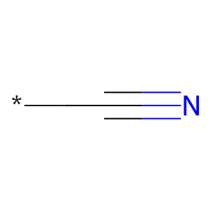 Nitrile functional group chemical structure