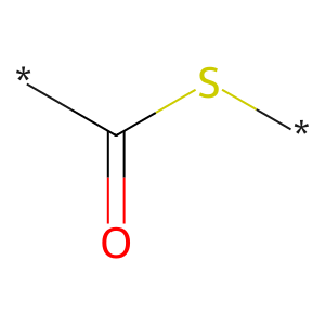 Thioester chemical structure