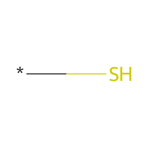Thiol functional group chemical structure