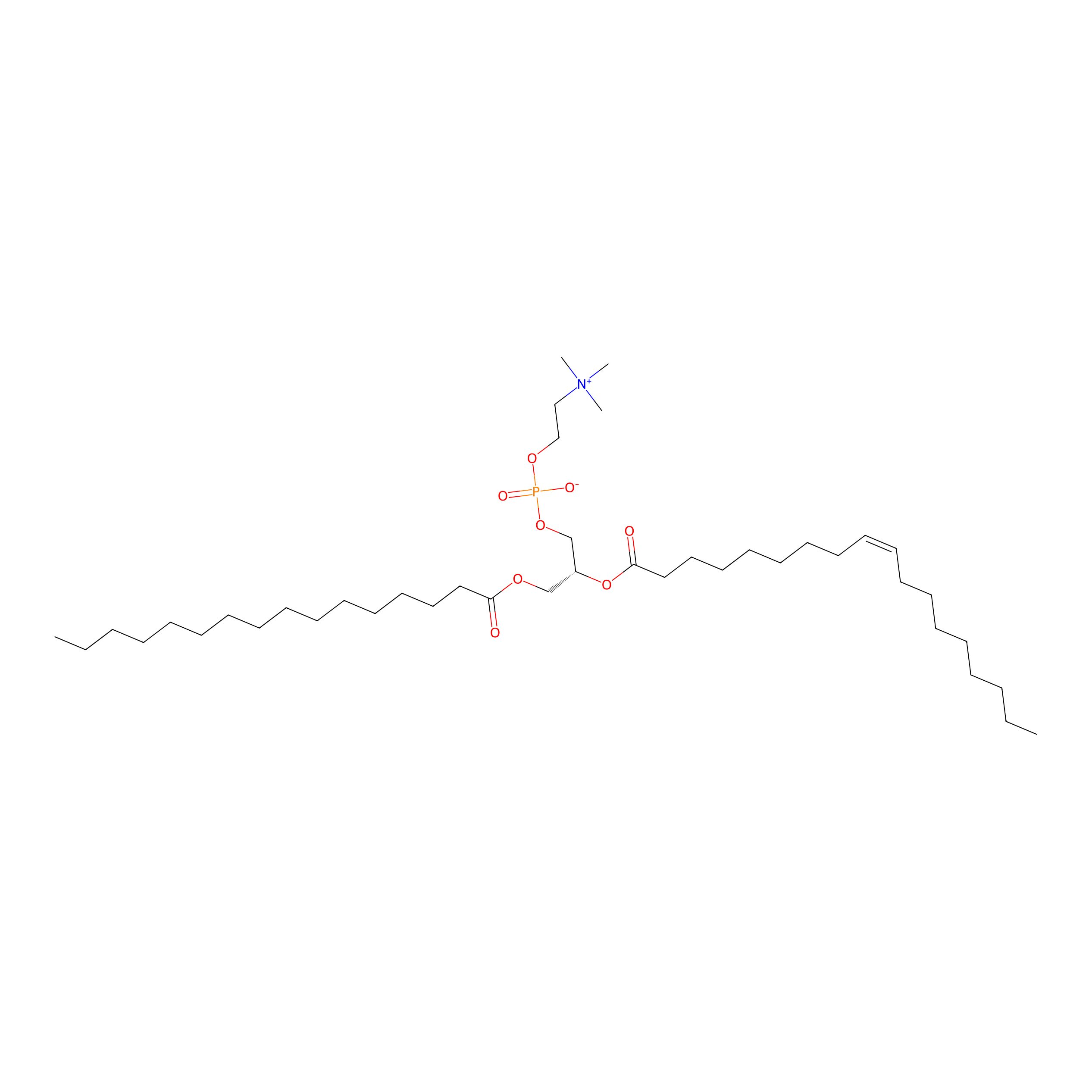 Chemical structure of Phosphatidylcholine