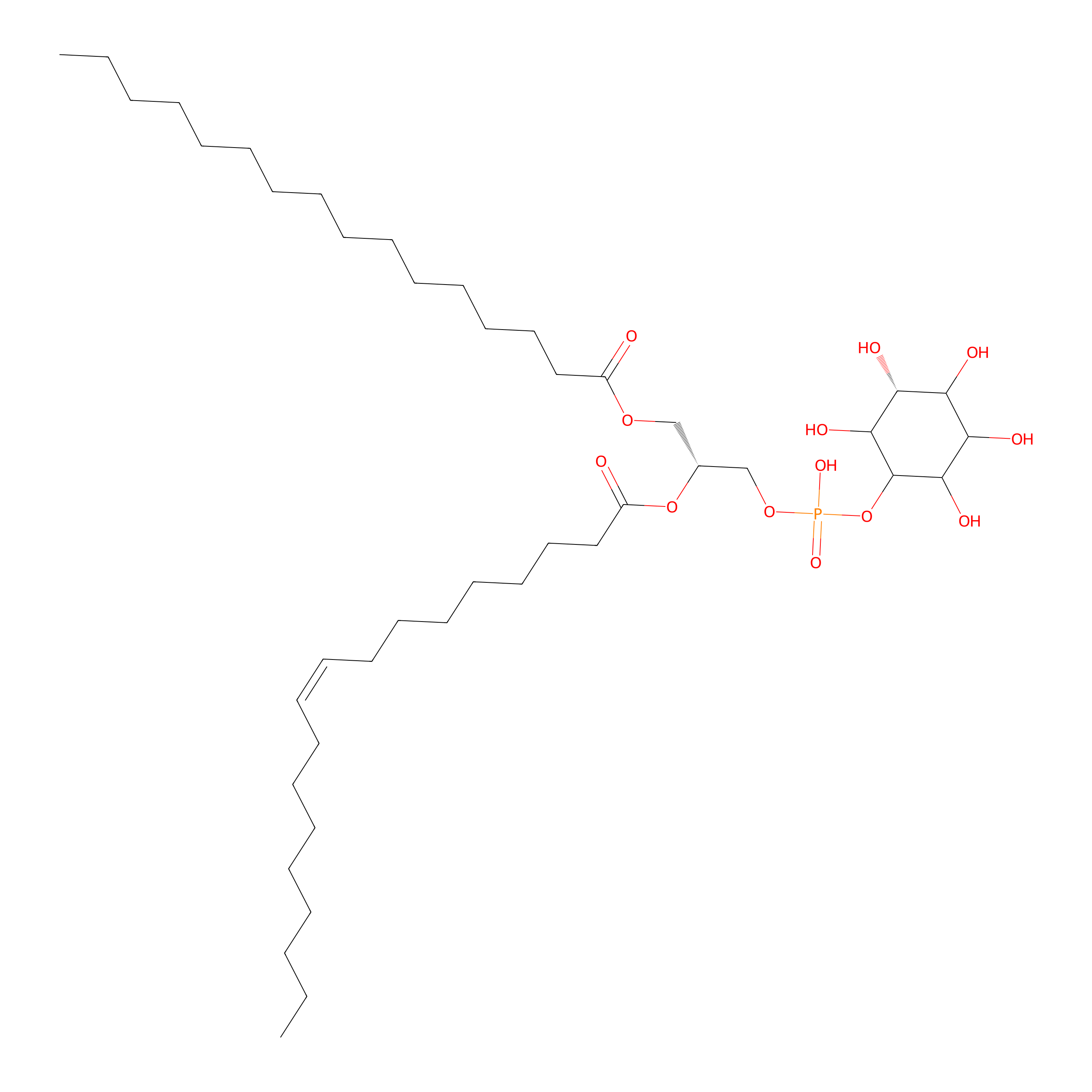 Chemical structure of Phosphatidylinositol