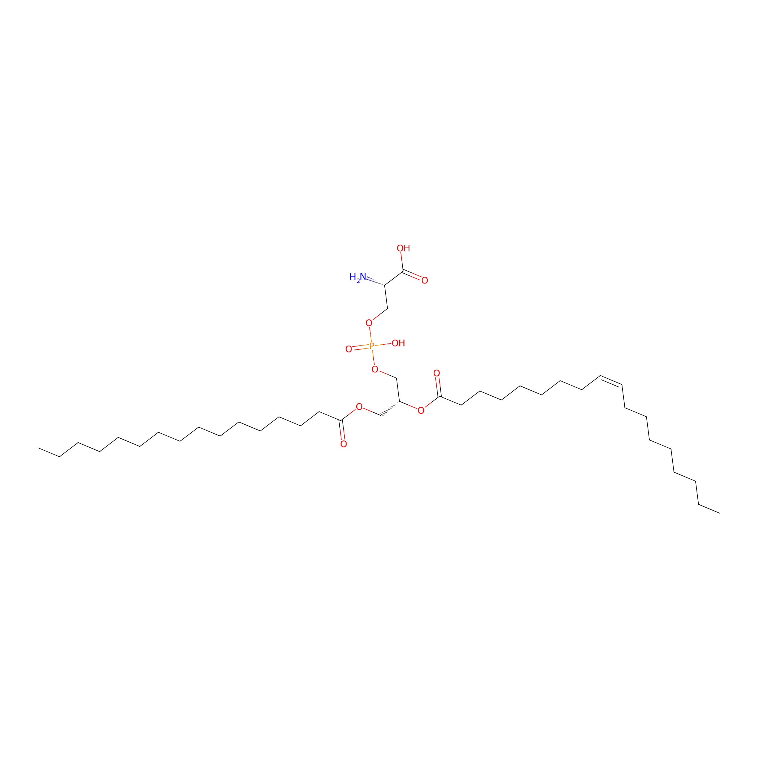 Chemical structure of Phosphatidylserine