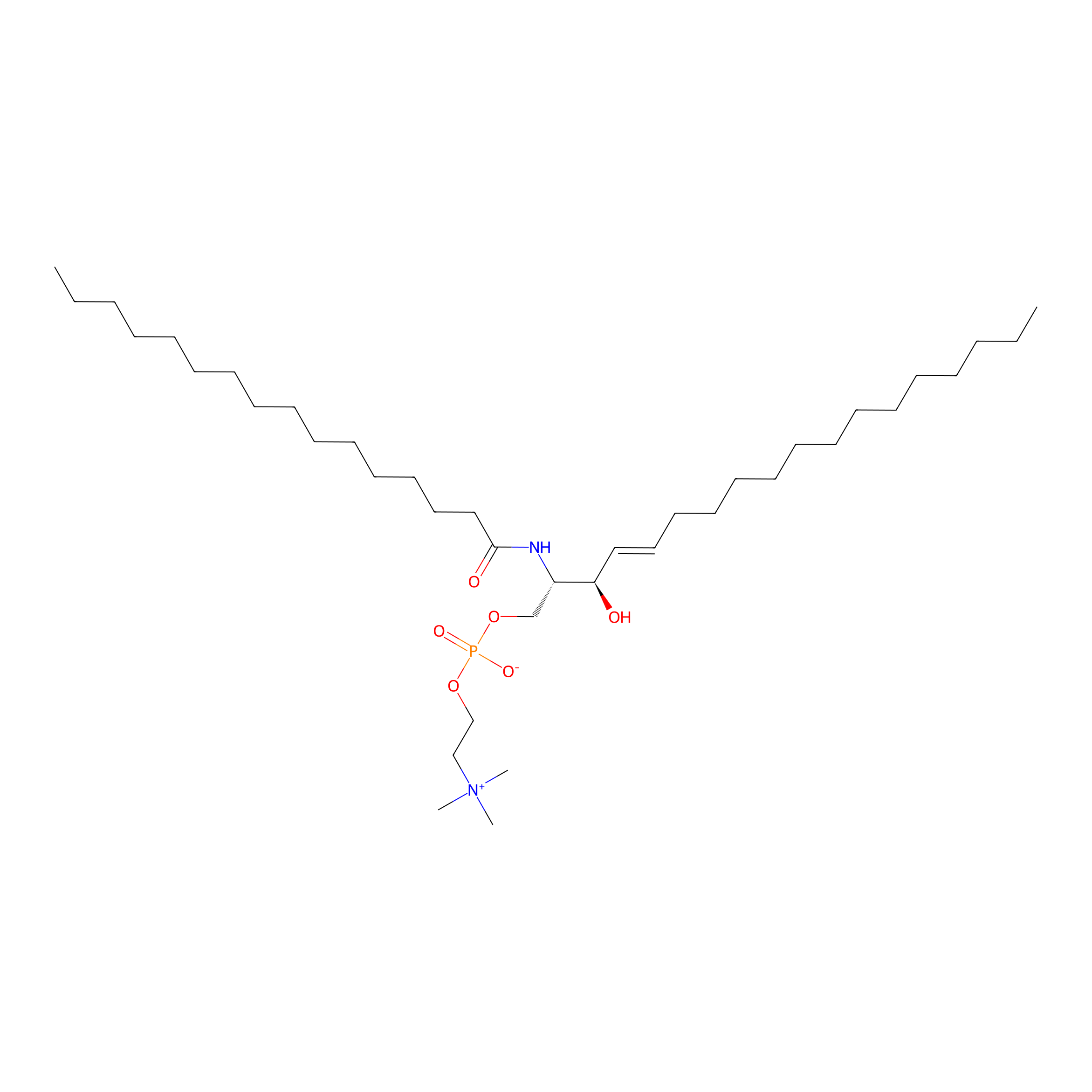 Chemical structure of Sphingomyelin