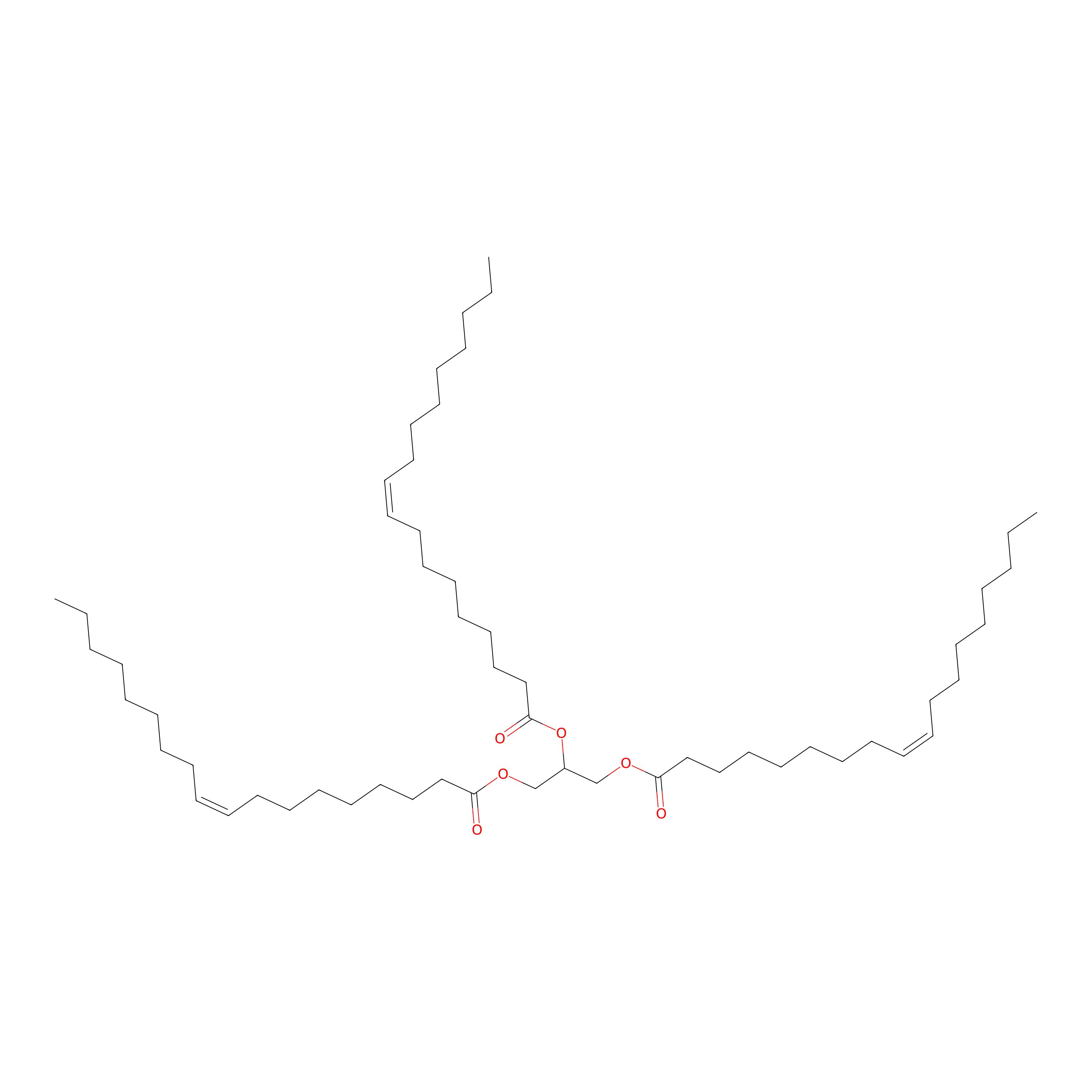 Chemical structure of Triolein