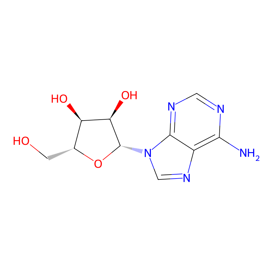 Chemical structure of Adenosine