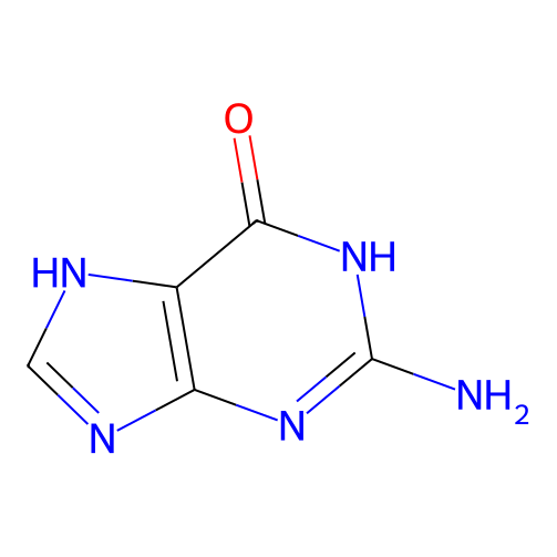Chemical structure of Guanine