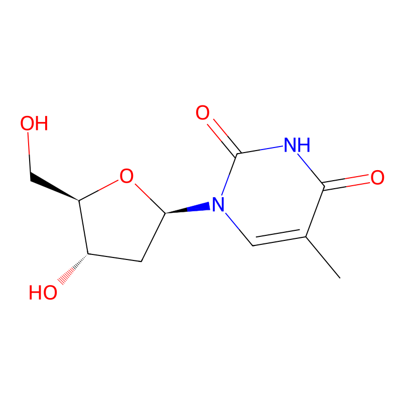 Chemical structure of Thymidine