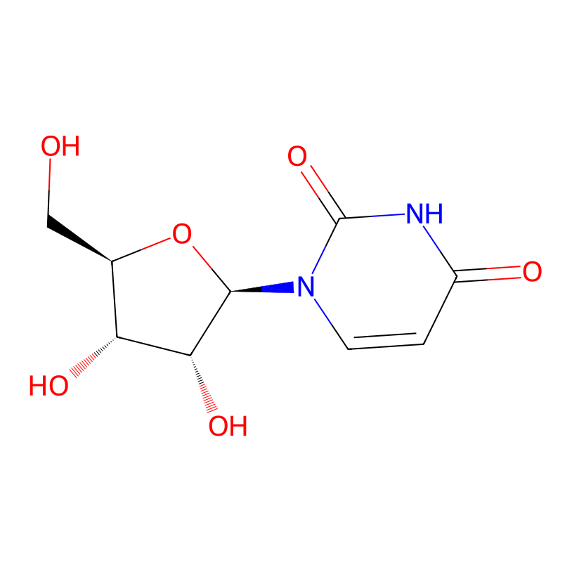 Chemical structure of Uridine
